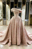 Pink Lace Long Prom Dresses, A Line Formal Prom Dresses