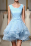 Cute Blue A Line Short Prom Dresses Blue Prom Dresses