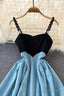 Blue A Line Short Dress