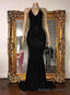 Sexy 2026 Black Halter Mermaid Sequence Backless Prom Dresses