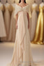 Ruffles Chiffon Long Mother of the Bride Dress with Lace Cape