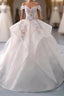White Sweetheart Off Shoulder Lace Long Prom Dresses White Prom Dresses