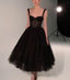 Black Fashion Sweetheart Neck Long Tulle Teen Prom Dresses Tulle Prom Dresses Prom Gowns Graduation Prom