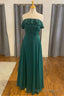 Hunter Chiffon Strapless Ruffles A Line Formal Dress