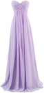 Sweetheart Bridesmaid Chiffon Prom Dress Long Prom Gowns