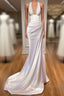 Halter V Neck Mermaid Prom Dresses Elegant