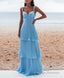 Charming Blue Prom Dress Long Prom Dress