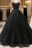 Black Sweetheart Tulle Long Prom Dresses Black Tulle Prom Dresses