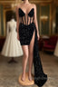 Black V Neck Sleeveless Short Prom Dresses With Ruffles Sequins Dresses