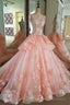 Prom dress lace beading ball Gowns long Prom formal dress