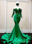 Green prom dresses, sparkly Prom dresses, mermaid prom dresses