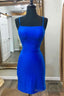 Sexy Tight Royal Blue Short Homecoming Dress
