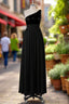 Beautiful Sequins One Shoulder Bridesmaid Dress with Pockets