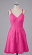 Beautiful Spaghetti Straps V Neck Bridesmaid Dress