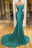 Elegant Strapless Long Mermaid Prom Dresses Online