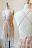 Deep V Neck Spaghetti Straps Sleeveless Short Prom Dresses, Homecoming Dresses
