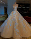 Wedding Dresses, Strapless Ball Gowns Beaded Bridal Dresses, Vintage Stunning Charming Wedding Gown
