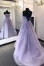 Gorgeous Backless Purple Lace Long 2026 Open Back Purple Purple Lace Purple Prom Dresses