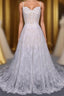Charming Spaghetti Straps Long A Line Wedding Dress Beach Wedding Dress