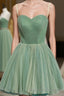 Cute Sweet Neck Short Prom Dresses Mini Dress