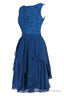 Short Royal Blue Bridesmaid Dress Party Dress