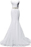 Elegant Mermaid Sweetheart Lace up Back Wedding Dress