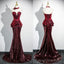 Sequin Peplum Panel Trumpet Tube Prom Gowns