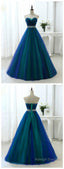A Line Princess Sweetheart Neck Strapless Floor Length Prom Dresses
