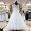 A-Line Bodice Corset Sweetheart Tulle Wedding Dresses Lace Appliques