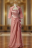 A Line Floor Length With Jacket Plus Size Mother Of The Bride Dresses