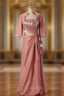 A Line Floor Length With Jacket Plus Size Mother Of The Bride Dress