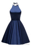 A-Line Halter Short Prom Dress Cocktail Dress