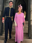 A Line Bateau Floor Length Chiffon Mother of the Bride Dresses