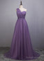 A-Line/Princess Tulle Sleeveless Bow(S) Bridesmaids Dress