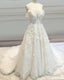 A-Line /Princess Wedding Dresses Lace Embroidery Off Shoulder