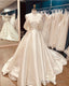 A-Line /Princess Wedding Dresses Satin Off Shoulder