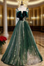 A Line Prom Dresses Glittering Dress Wedding Guest Engagement Floor Length Sleeveless Spaghetti Strap Organza with Sequin Masquerade Dress dress to impress