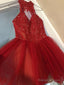 A-Line Short Homecoming Dresses With Appliques