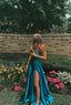Line Simple Stunning Long Prom Dresses Formal Evening Gowns