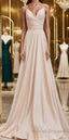 A Line Straps Ruched Long Bridesmaid Dresses Prom Dress