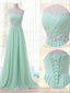 A-line Sweetheart Beading Floor-Length Chiffon Bridesmaid Dress