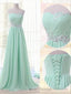 A Line Sweetheart Beading Floor Length Chiffon Bridesmaid Dress