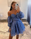 A Line Sweetheart Homecoming Dress