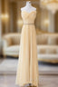 A-Line Sweetheart Neck Chiffon Long Prom Dress, Chiffon Formal Evening Dress