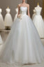 A-Line Tulle White Long Prom Dress, White Long Formal Dress