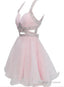 Adorable Pink Sequins Short Prom Dresses Lovely Junior Prom Dress