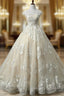 Advanced A Line Wedding Dresses Scoop Neck Tulle