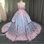 Amazing 3D Floral Lace Flower Satin Wedding Dress Sweetheart Ball Gown