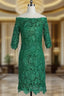 Amazing Short Prom Dress 3/4 Sleeves Mother of the Bride Dress Prom Dresses