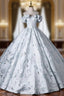 Ball Gown Off the Shoulder Embroidery Quinceanera Dress